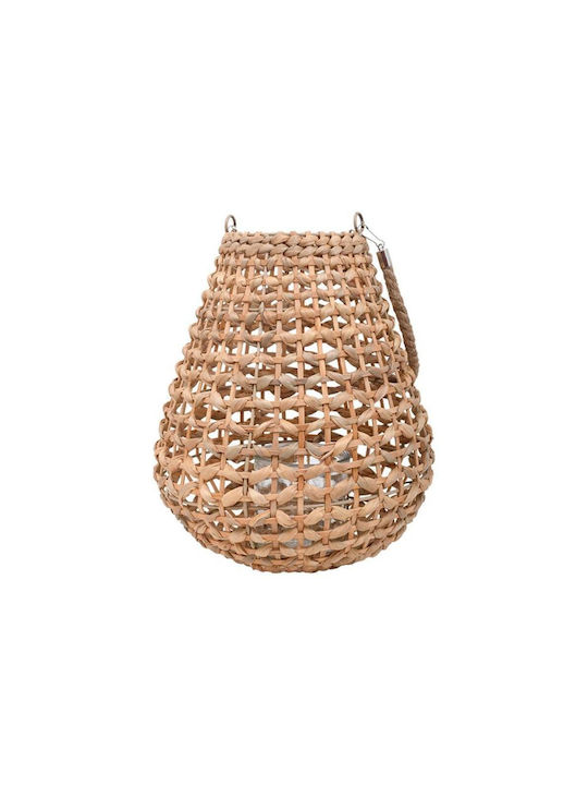 Fylliana Wicker Lantern Beige 28x31cm