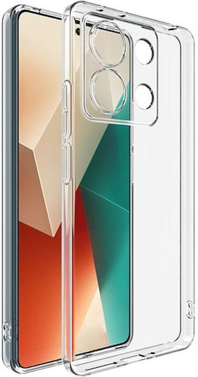Back Cover Σιλικόνης / Tempered Glass Διάφανο (Redmi Note 13 4G)
