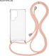 Sonique Back Cover Silicone with Strap Pink (Ga...
