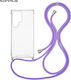 Sonique Back Cover Silicone with Strap Lilac (G...