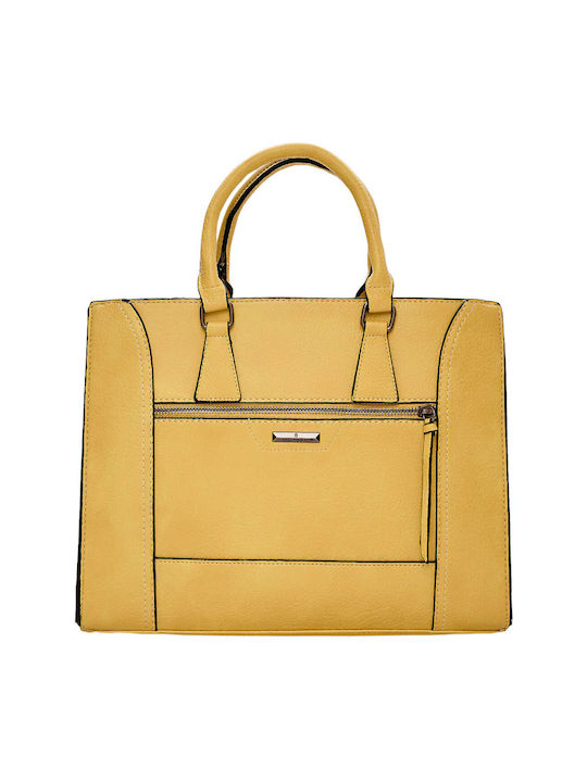 Bag to Bag Γυναικεία Τσάντα Χειρός Κίτρινη