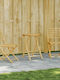 Garden & Outdoor Furniture Sets Dining Room Set Pieces for Small Balcony 3 Pieces Bamboo