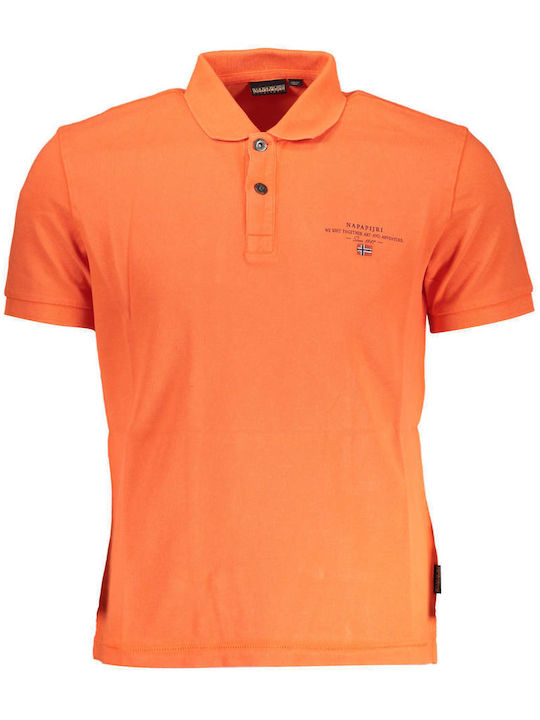 Napapijri Herren Shirt Kurzarm Polo ROSSO