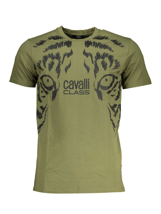 Roberto Cavalli Ανδρικό T-shirt Κοντομάνικο Green