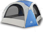 vidaXL Σκηνή Camping Μπλε για 9 Άτομα 455x455x240εκ.