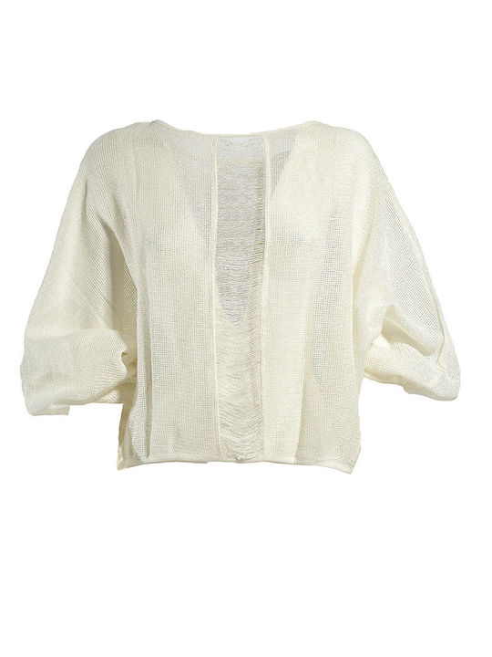 Ble Resort Collection Long Sleeve Women's Blouse White