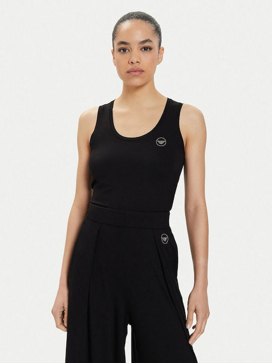 Emporio Armani Women's Athletic Blouse Sleeveless Black