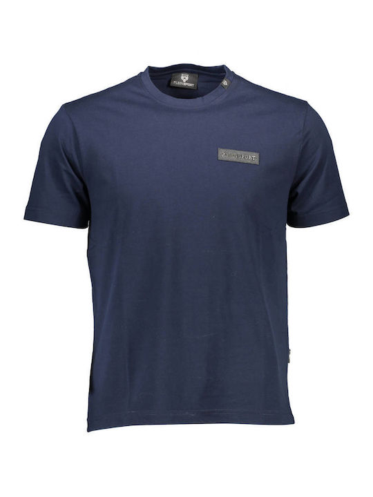 Plein Sport Ανδρικό Αθλητικό T-shirt Κοντομάνικο Blue