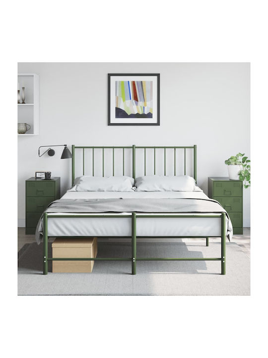 Κομοδίνα Μεταλλικά Πράσινα 2τμχ 34.5x39x62cm 84...