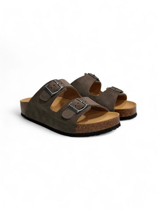 Plakton Leather Women's Anatomic Sandals Olive ...
