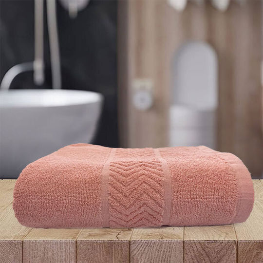 SpitiBazaar Face Towel Cozy Soft Line 50x90cm Pink Weight 500gsm