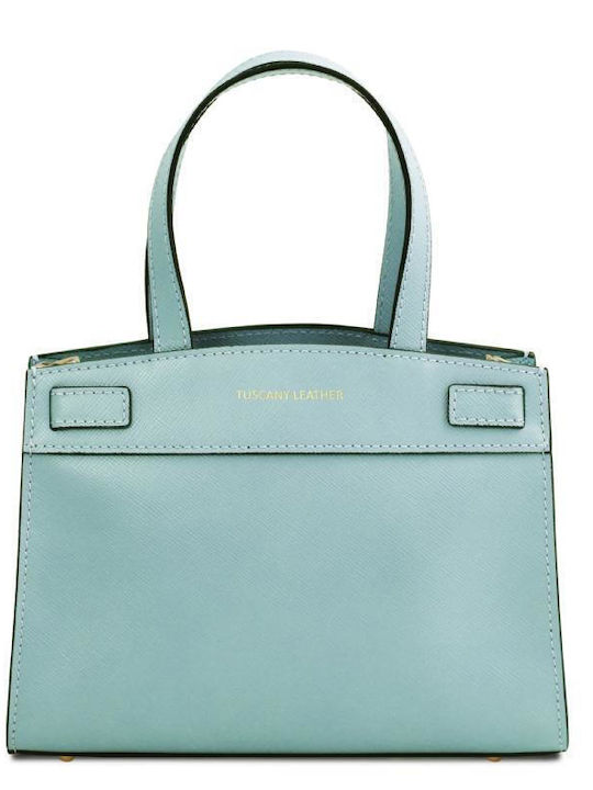 Tuscany Leather Leather Women's Bag Shoulder Light Blue