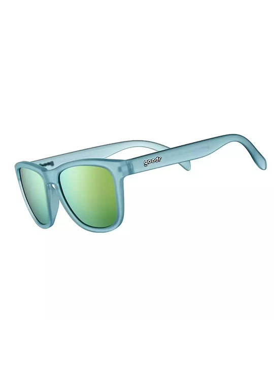 Goodr Unisex Sunglasses with Light Blue Frame and Light Blue Lens