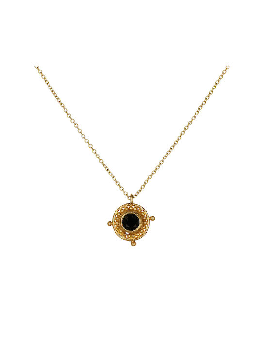 Necklace Byzantine Amulet from Gold 18k