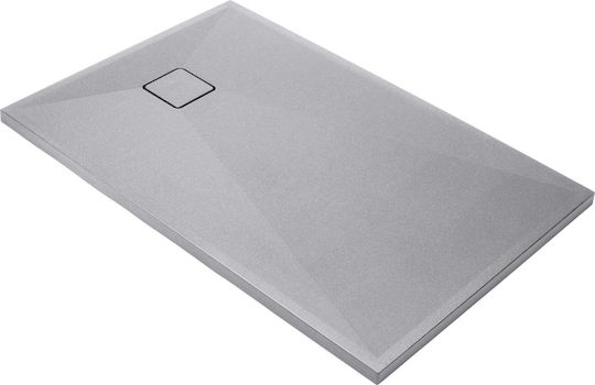 Deante Rectangular Granite Shower Gray 120x90cm