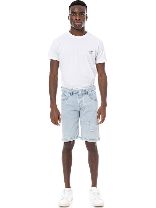 Cover Jeans V Date Men's Shorts Washed Blue