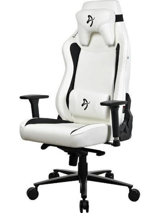 Arozzi Vernazza XL Artificial Leather Gaming Chair with Adjustable Arms White