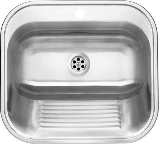 Deante Drop-In Küchenspüle Inox M55xB49,5cm Silber