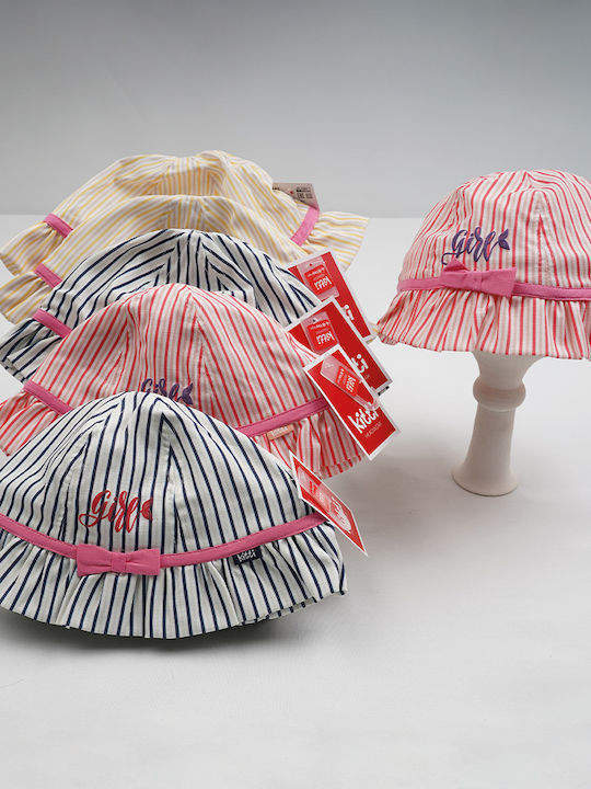 Kitti Kids' Hat Fedora Fabric Pink Stripes