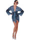 Bluepoint Women's Kimono Beachwear Blue