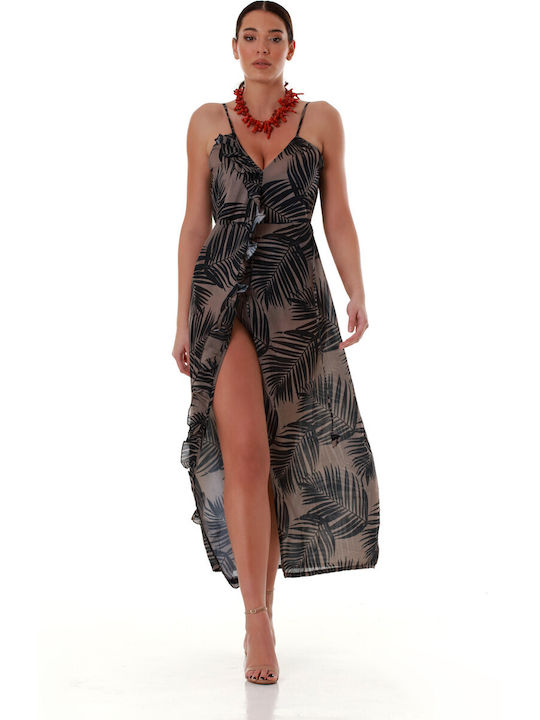 Bluepoint Γυναικείο Μακρύ Φόρεμα Παραλίας Πολύχρωμο