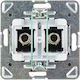 Ospel Impresja Titanium Doppel-Antennensteckdose Typ F Gpa-2yf M 23