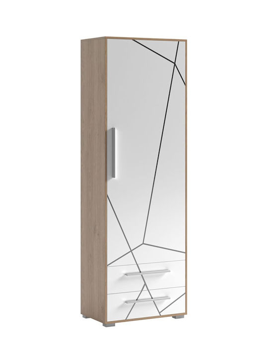 Единична врата Нтoулάпа Бяла 65x38.3x195см