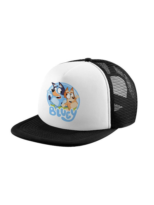 Koupakoupa Kids' Hat Jockey Fabric Bluey Dog White