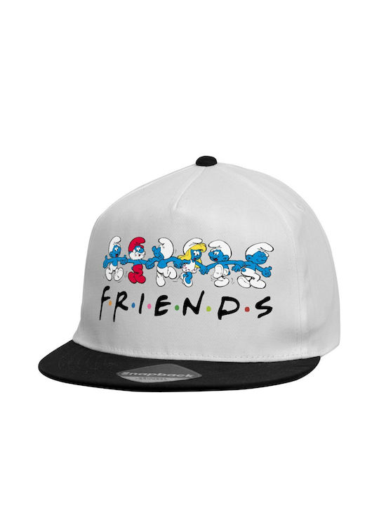 Koupakoupa Παιδικό Καπέλο Υφασμάτινο Friends Smurfs Λευκό