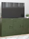 Stand TV Metalic Verde Măsliniu L99xA39xÎ44cm