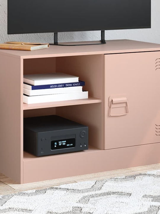Έπιπλο Τηλεόρασης Μεταλλικό Ροζ Μ67xΠ39xΥ44cm