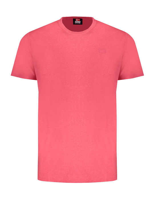 Squola Nautica Italiana T-shirt Bărbătesc cu Mânecă Scurtă Pink