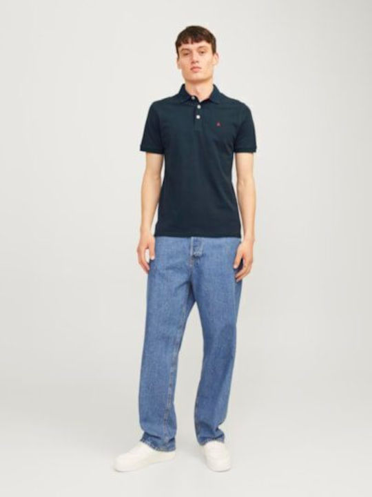 Jack & Jones Herren Kurzarmshirt Polo Navy