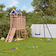 vidaXL Holzturm mit Kletterfläche 242x248x215cm. Braun