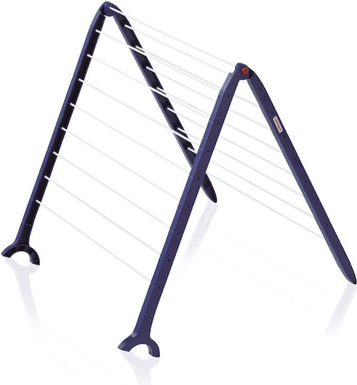 Leifheit Folding Floor Clothes Drying Rack with Hanging Length 11m