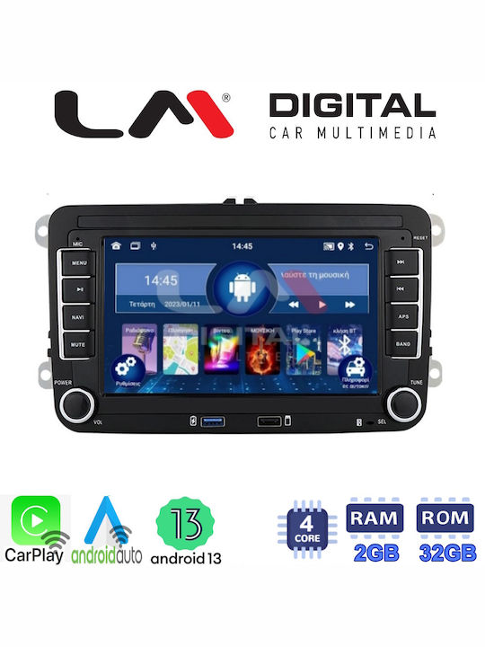 LM Digital Автомобилна Аудио Система (Блутут/USB/WiFi/GPS/Apple-Carplay/Android-Auto) с Тъчскрийн 7"