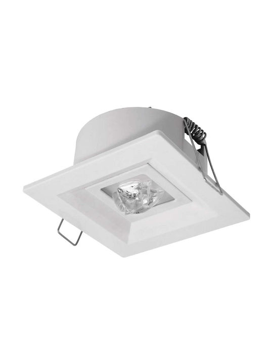 Awex Spot Încorporat Alb 9.5x9.5cm. 1buc