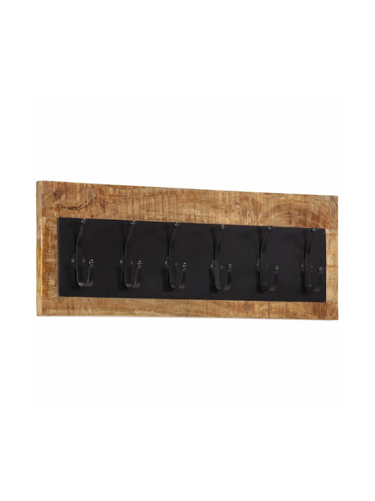 vidaXL Wooden Wall Hanger 90x7x30cm 1pc