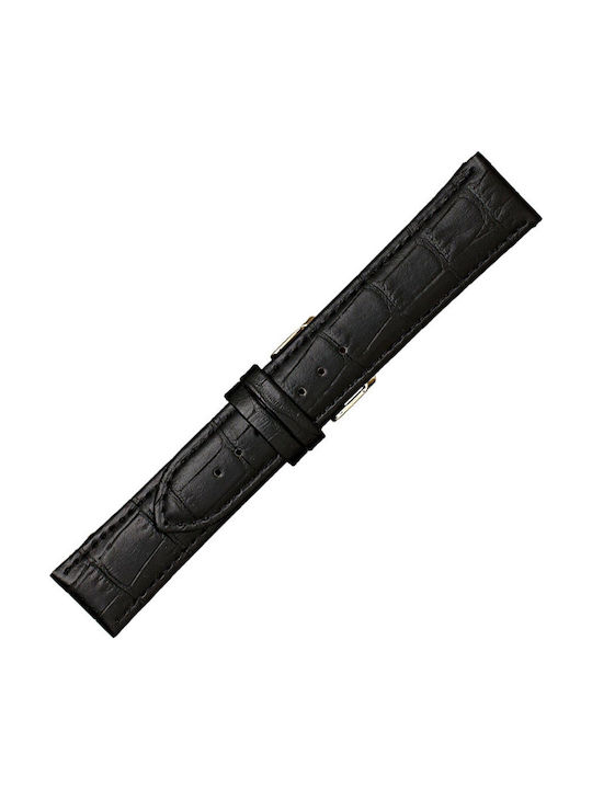 KOSTELO Leather Strap Black 12mm