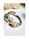 Women's Gold Plated Steel Ring