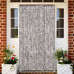 vidaXL Fabric Door Curtain Brown 118x220cm 4004889