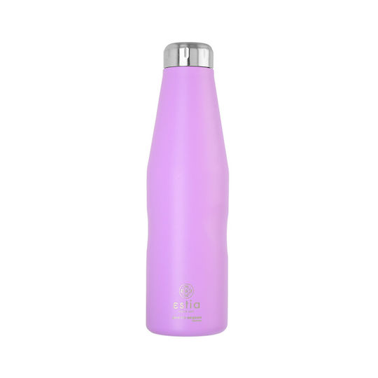 Estia Travel Flask Save the Aegean Рециклируем Бутилка Термос Неръждаема стомана 750мл Lavender Purple