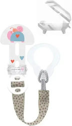 Mam Pacifier Ribbon Clip It! & Cover Made of Fa...