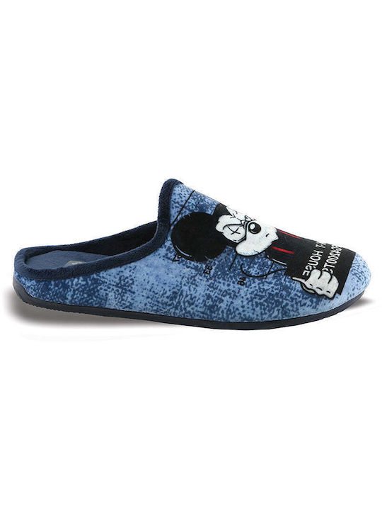 FAME Men's Slipper Blue