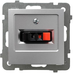 Ospel Πρίζα Ηχείων σε Ασημί χρώμα GG-1G m 18