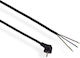 Elgotech Καλώδιο Ρεύματος τύπου H05RR-F με Διατομή 3x1mm² σε Μαύρο Χρώμα 1m