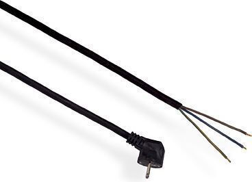 Elgotech Καλώδιο Ρεύματος τύπου H05RR-F με Διατομή 3x1mm² σε Μαύρο Χρώμα 1m