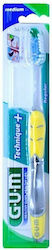 GUM Toothbrush Medium Yellow / Light Blue