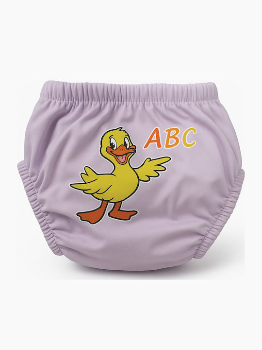 Poopes Duck Purple Abc Детски гащички Purple