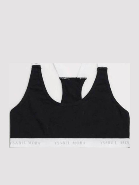 Kids Underwear Ysabel Mora Solid Color Sports Straps Tank Top 18879-black Black